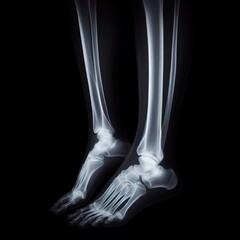 x ray of human knee and foot