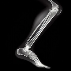 x ray of human knee and foot