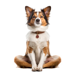 Shetland sheepdog puppy isolated on white background