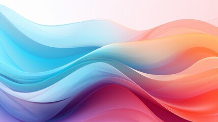 Naklejka premium A Vibrant Kaleidoscope of Colourful Wavy Lines Dancing Across the Background. A colourful background with wavy shapes