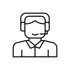 announcer icon. outline icon