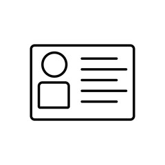 license icon. outline icon