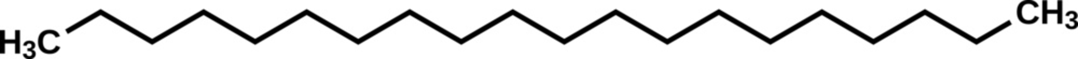 Icosane structural formula, vector illustration 