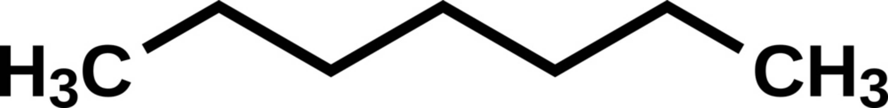 Heptane C7H16 structural formula, vector illustration 