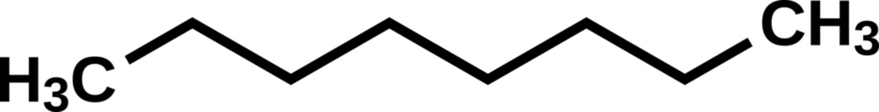 Octane C8H18 structural formula, vector illustration 