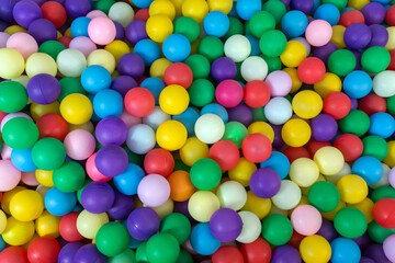 Fototapeta na wymiar colorful ball for wallpaper kids birthday christmas party