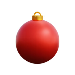 christmas ball isolated on white