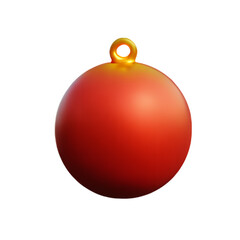 christmas ball isolated on white