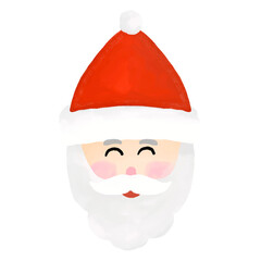 santa claus christmas cartoon watercolor
