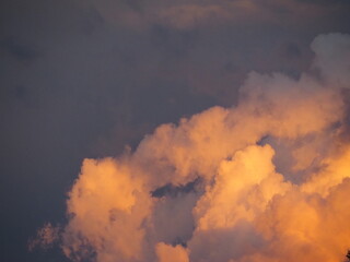 空　夕焼け雲