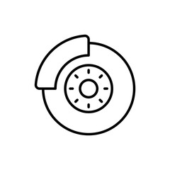 disc brake icon. outline icon