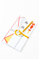 白背景に祝儀袋