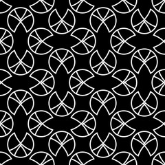 Seamless pattern. Circles ornament. Geometrical backdrop. Shapes background. Geometric wallpaper. Rings motif. Digital paper. Textile print. Web design. Abstract vector.