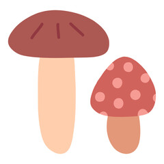 brown color Mushrooms
