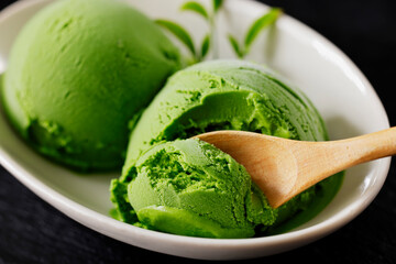 抹茶アイスクリーム　Green tea ice cream