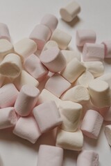 Fototapeta na wymiar marshmallows on the table