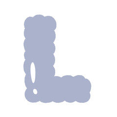 Alphabet Cloud Bubble Cute Typography pastel colorful Trendy Retro Y2k childish for birthday nursery baby shower 