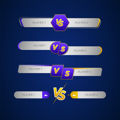 Sport or game versus symbol vector collection