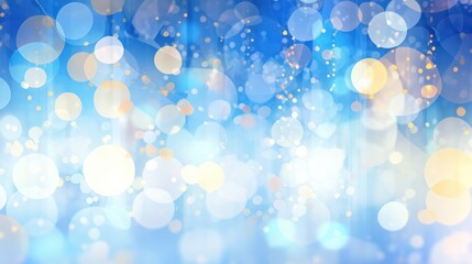 Blue background with defocus dot lights. 