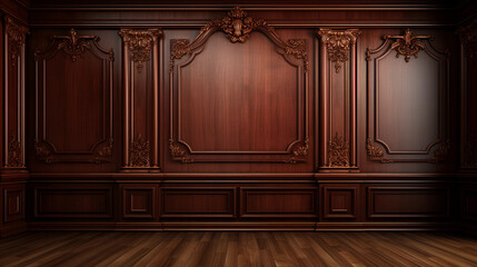 Rustic luxurious wooden background wall
