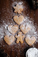 christmas tree gingerbread cookies