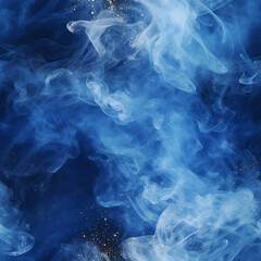 Fototapeta na wymiar Seamless Smoke Pattern | Colorful Smoke | Blue and White