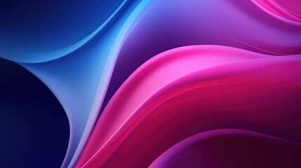 abstract blue and pink wavy background, in the style of realistic hyper-detail, light purple and crimson, shiny, smooth and curved lines, flowing fabrics