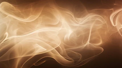 Foto op Canvas Beautiful abstract light background with puffs of ivory smoke with interesting dramatic backlighting © Areesha