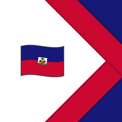 Haiti Flag Abstract Background Design Template. Haiti Independence Day Banner Social Media Post. Haiti Template