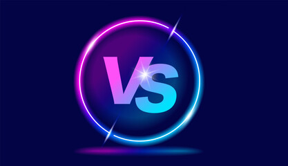 Versus screen. Vs battle or duel. Vector background