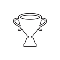 trophy icon design vector isolated