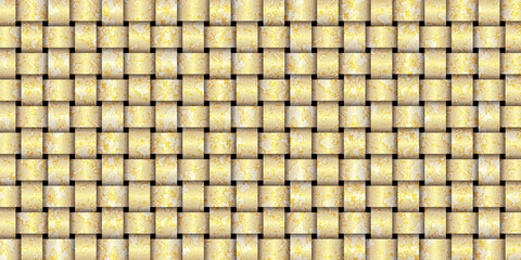 Yellow pattern design (tablecloth, bedspread)