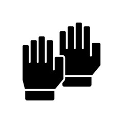 gloves icon. solid icon
