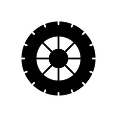 Obraz premium Wheel icon. solid icon
