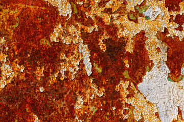 Surface with cracked background paint. The texture of cracked paint