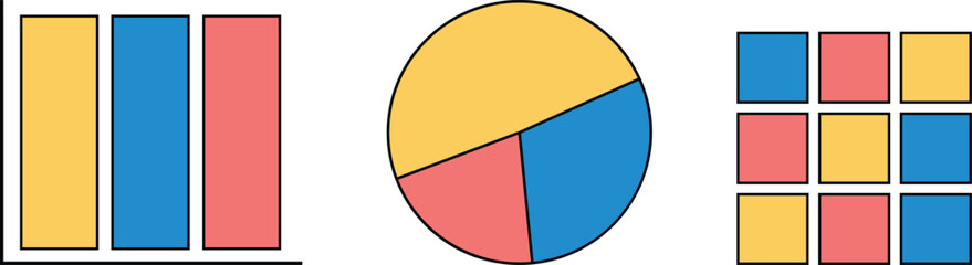 Social studies results infographic chart design template set. Social polls. Visual data presentation. Vector illustration