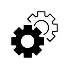 Gear icon. solid icon