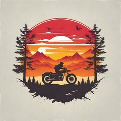 background with a motorcycle