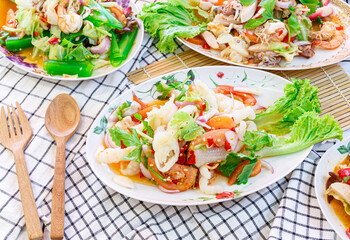 Chicken Feet Thai Spicy Salad. Thai style.