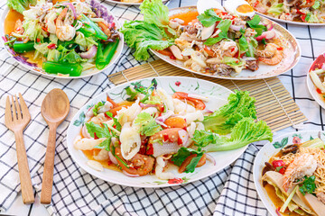 Chicken Feet Thai Spicy Salad. Thai style.