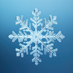 snowflake on blue background
