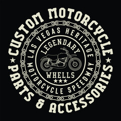 Motorcycle typography.t shirt Graphics.vector .badge. Print