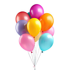 balloons isolated on white background