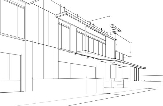 house 3d sketch