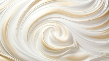 Closeup background, whipped cream texture .