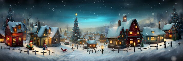 Fototapeta na wymiar Christmas wide screen background wallpaper illustration design, new years