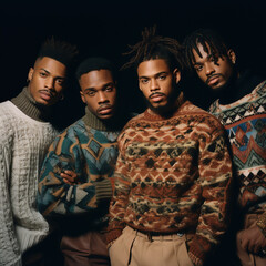 Obraz premium ヒップホップボーイズグループ｜HipHop boys Generative AI