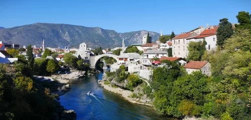 Papier Peint photo autocollant Stari Most Mostar, Bosnia & Herzegovina