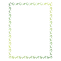 Fir branches in the form of a frame, Christmas holiday design