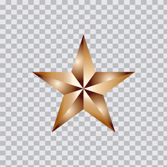 Obraz premium gold star elegant